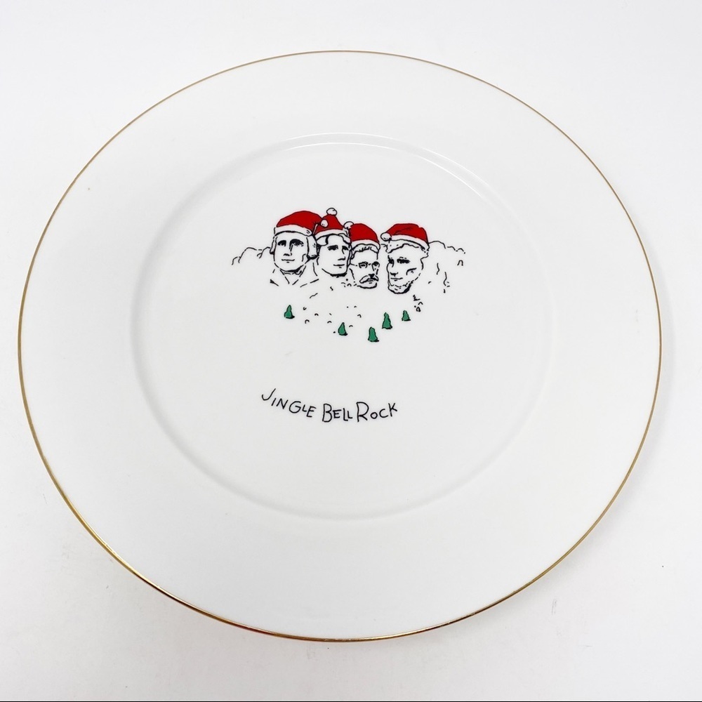 VINTAGE MERRY MASTERPIECE JINGLE BELL ROCK CHRISTMAS PLATE